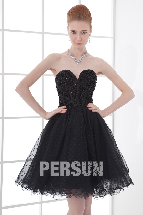 Sexy Sweetheart Strapless Beaded Sequin Short Cocktail Gown