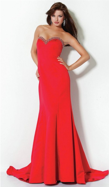 buy cheap red evening party dresses UK online
