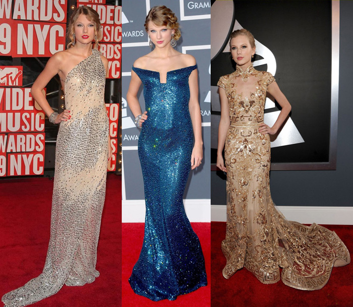 taylor-swift-golden-dresses