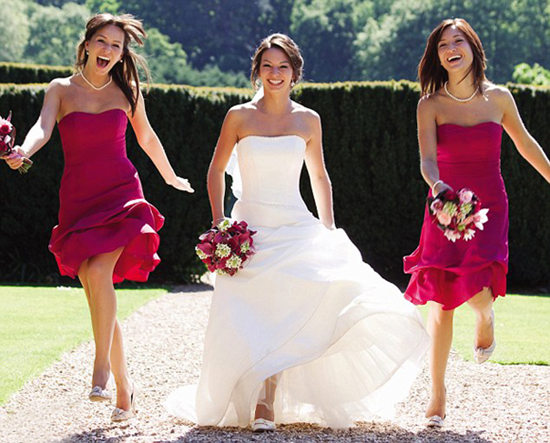 brides and bridesmaids