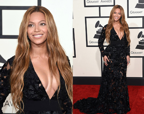 Beyonce-sexy-black-lace-dress