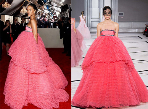 rhihanna grammy-pink-prom-gown