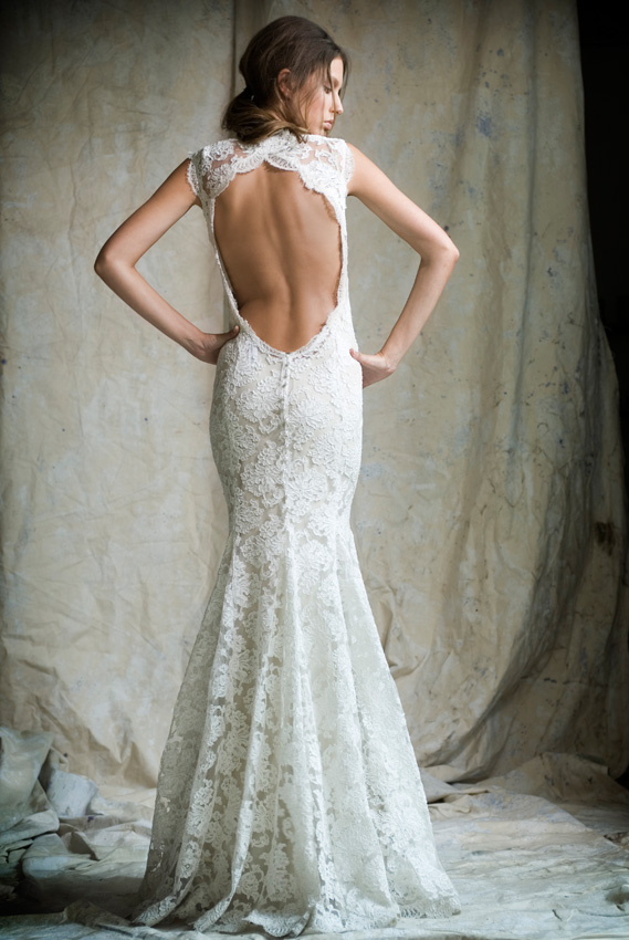 open back wedding dress