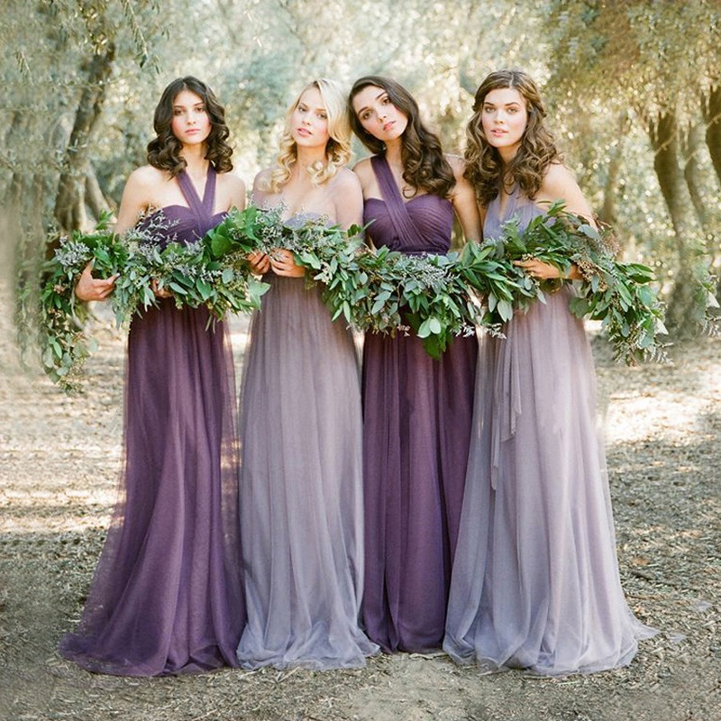 cheap purple Bridesmaid Dresses